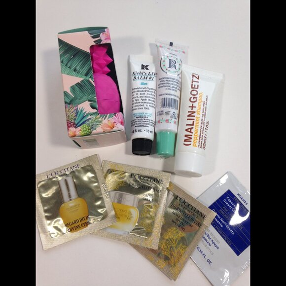 Mixed Lot Cosmetics Kiehl's L'Occitane Smith's Malin & more + MAKE UP BAG - NEW - Picture 2 of 7